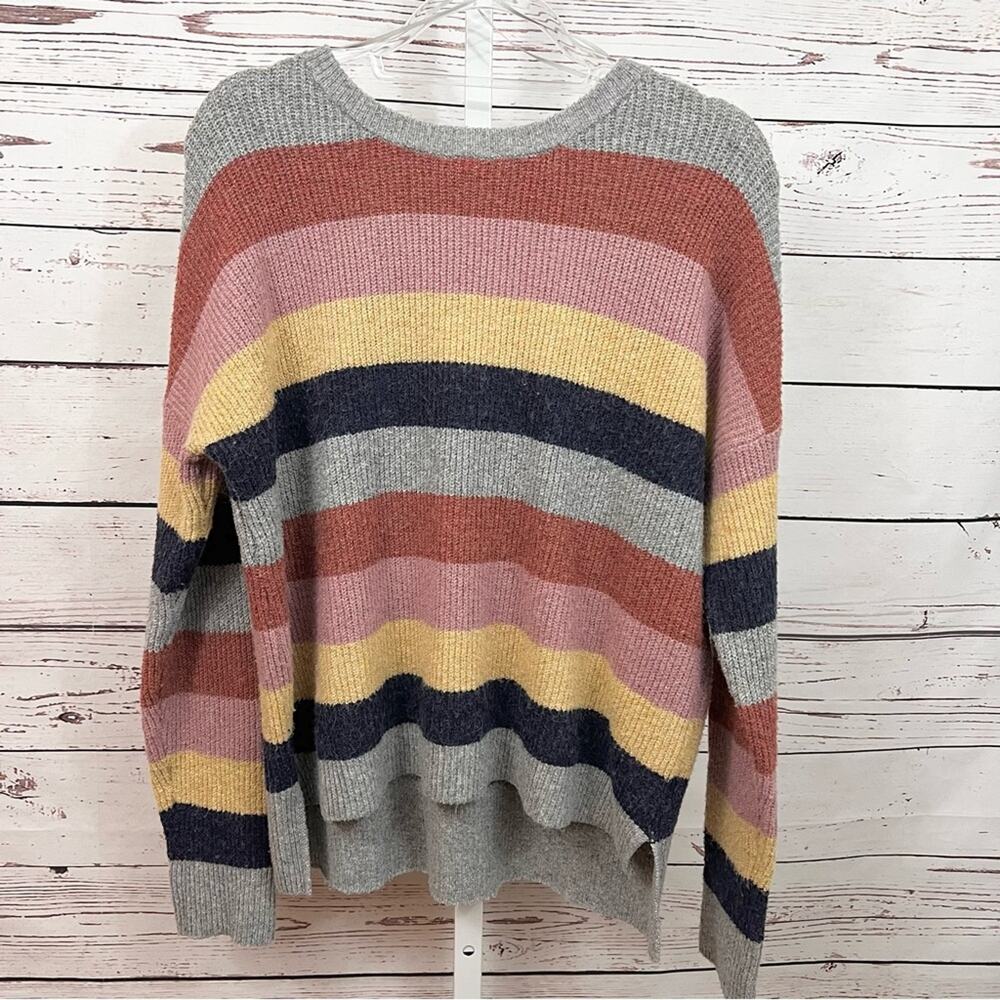 Pink Rose Women’s Striped Multicolor Sweater Size Large